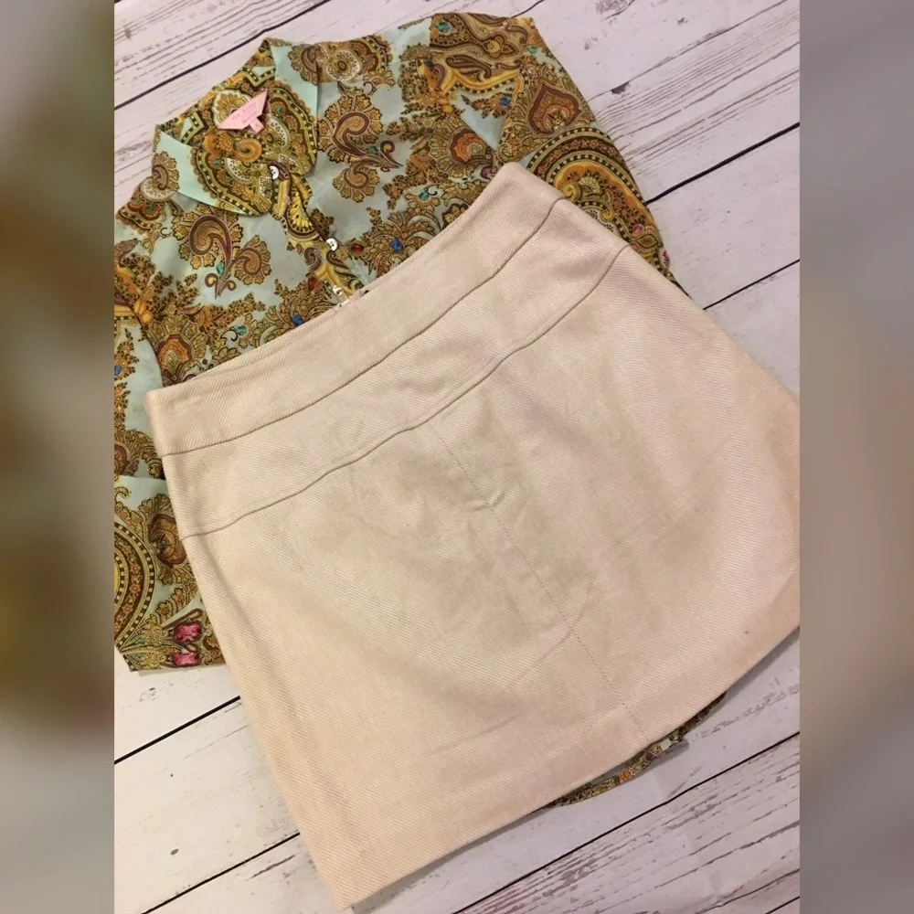 Ann Taylor NEW Lined Linen Cotton Big Pockets S 6 Linen Cotton Lined Career Work